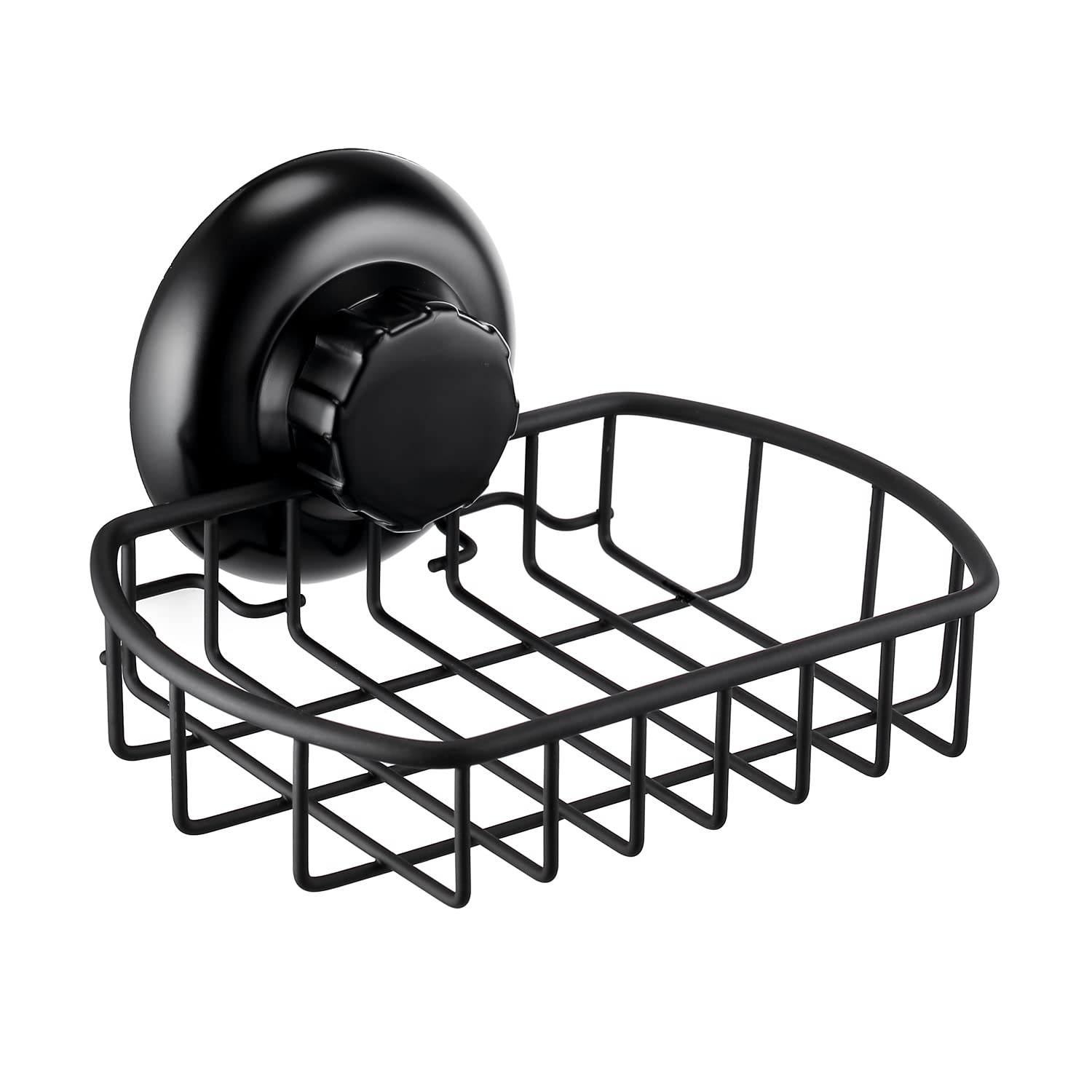 MaxHold No-Drilling/Suction Cup Soap Basket - Vaccum System - Stainless Steel Never Rust - for Bathroom & Kitchen