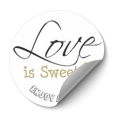 Love is Sweet Favor Stickers - Love is Sweet Enjoy