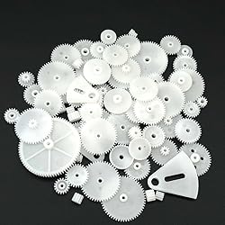 72PCS Small Motor Gears Plastic Gears for Motor RC