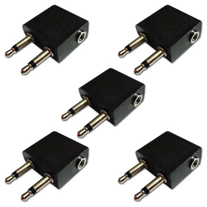 3.5mm Mini Jack Airline Airplane Plane Seat Headphone Amazon.co.uk