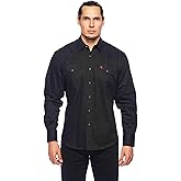 RCCO RODEO CLOTHING COMPANY Men's Western Solid Twill Long Sleeves Button Down with Snap Buttons