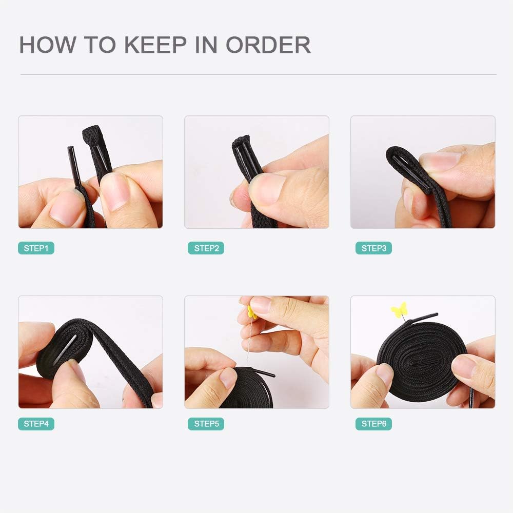 Auihiay 24 Pairs Flat Colored Shoelaces Shoestrings for Sneakers Skate Shoes Sport Shoes Boots: Shoes