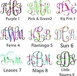 monogram decal - More Prints - Fire and Ice cups - Yeti, Rtic, SIC, car decal