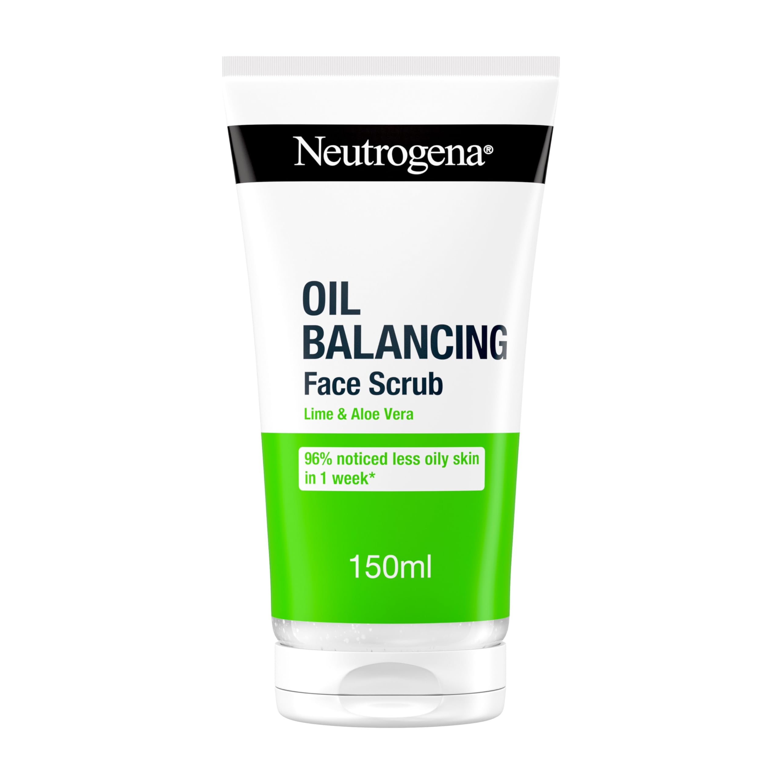 Neutrogena Oil Balancing Face Scrub (1x 150ml) for Oily Skin, Helps Remove Excess Oil and Clear Pores, For a Refreshed, Mattified and Radiant Complexion