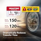 Gigastone 1TB Gaming Plus Micro SD Card Nintendo Switch 1 USB C Reader 4K view 4