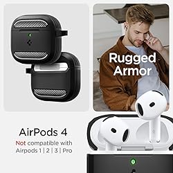 Spigen Rugged Armor Designed for AirPods 4 Case