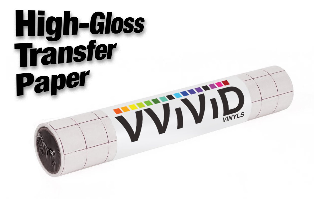 Transparent High Gloss Vinyl Clear Transfer Paper Tape 12"x 15ft