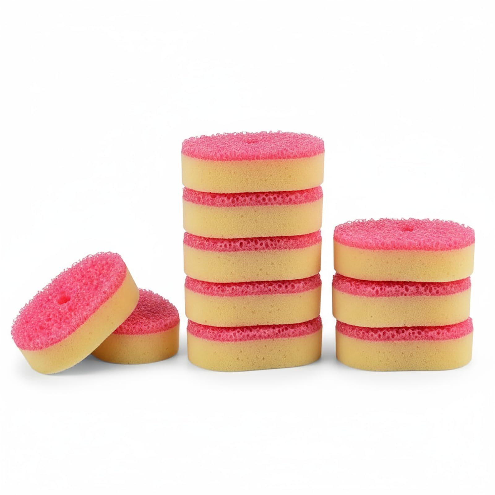 Photo 1 of 10 Pack Dish Wand Sponge Refills Compatible with Scrub Daddy Dish Wand, Soap Dispensing Brush Replacement Heads, Texture Changing Sponges, Detachable Dish Wand Head, (Pink)
