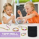 Tenn Well Stretchy Elastic String 1mm x 100m Black Beading Cord view 6