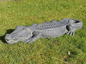 Adorno de cocodrilo jardín grande jardín Patio césped resina Escultura