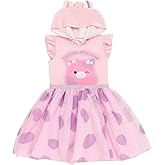 Squishmallows Girls Scuba Cosplay Hooded Tulle Tutu Dress Toddler to Big Kid Sizes (4T - 14-16)