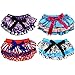 juDanzy Satin Baby Ruffle Bloomers Diaper Covers in a Variety of Colors & Sizes (6-24 Months, 4 - Pack Set 3)