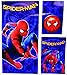 Disney Marvel New Shower Curtain & Hooks & Bath Towel & Memory Foam Mat Set (Spiderman, 17pcs Set)