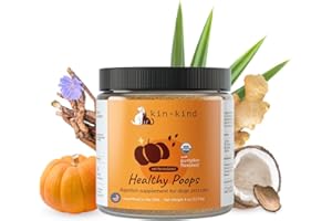 kin+kind Probiotics for Dogs - Digestive Health Support with Prebiotics & Fiber Powder - Cat and Dog Vitamins and Supplements for Gut Health, Healthy Poops & Immune Support - Made in USA - 4 oz