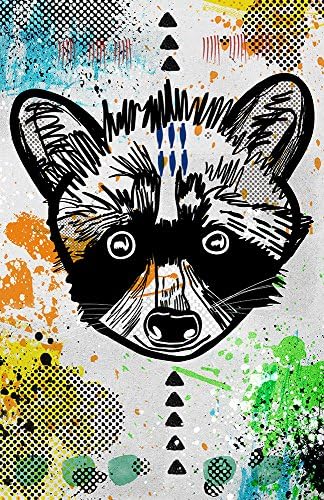 Racoon Print / Cute Illustration / Funny / Art / Modern Design / Pop Art / Trash Panda
