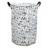 Laundry Hamper Basket for Kids with Panda Prints for Boy or Girl
