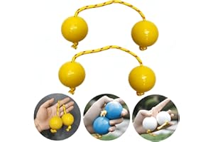 Generic Aslatuas Rhythmic Ball Kashaka Instrument，2 Pair ABS Kashaka Music Egg Shakers，Easy to Experience the Joy of Music，Id