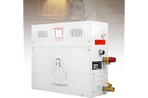 Versatile Steam Bath Generator Kit – 3kW–18kW Options, Digital Display Controller 25–55℃, Self-Cleaning Auto Drain, Suitable 