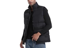 Zukela Men's Puffer Vest Lightweight Water-Resistan Warm Outerwear M to 3XL