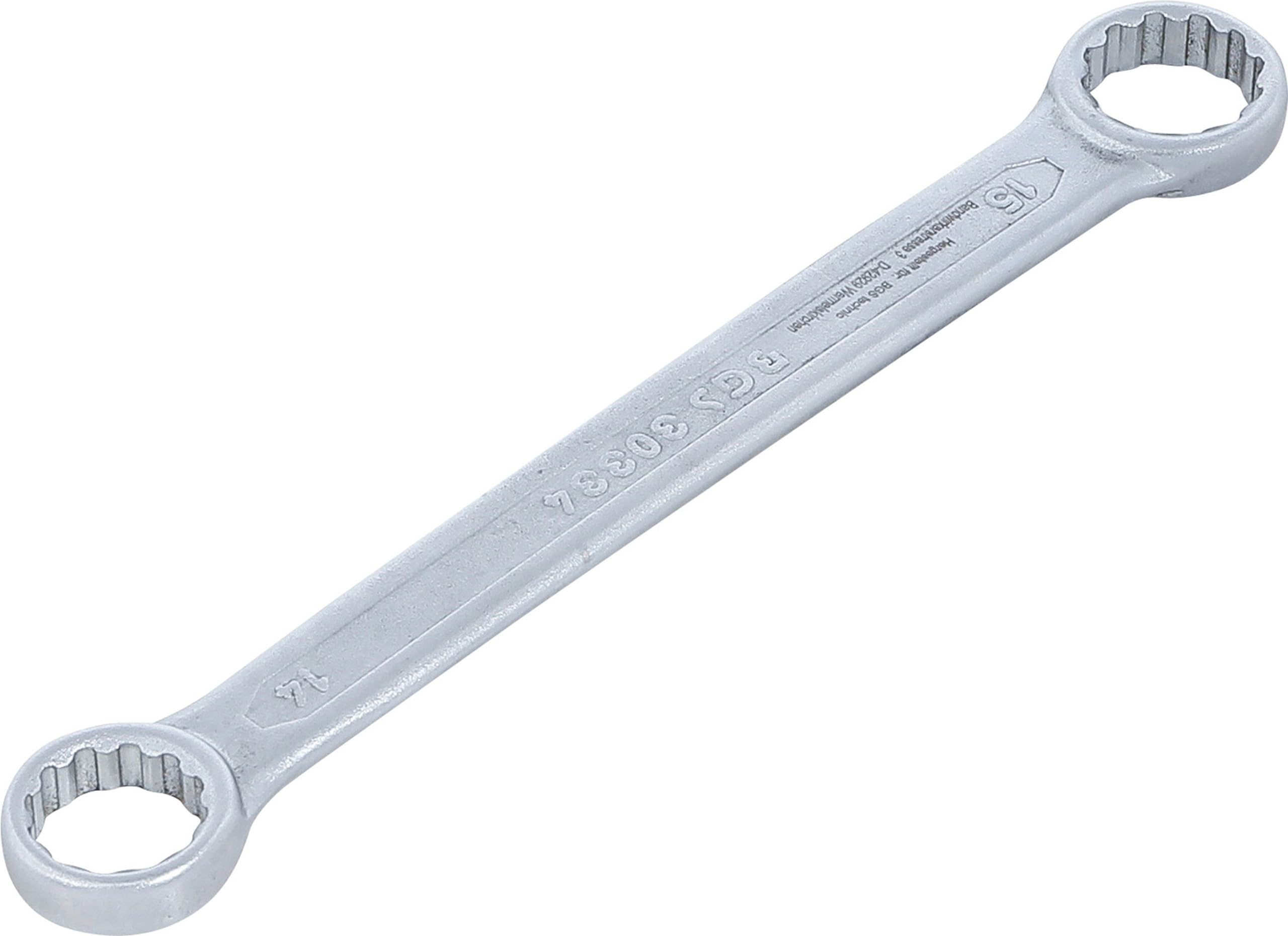 BGS 30334 | Double Ring Spanner | extra flat | 14 x 15 mm