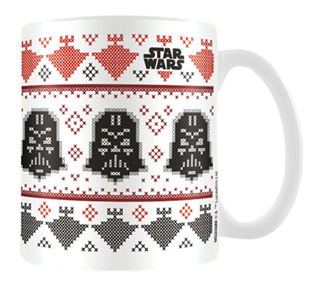 Star Wars Pyramid International " (Darth Vader Christmas)" Official Boxed Ceramic Coffee/Tea Mug, Multi-Colour, 11 oz/315 ml