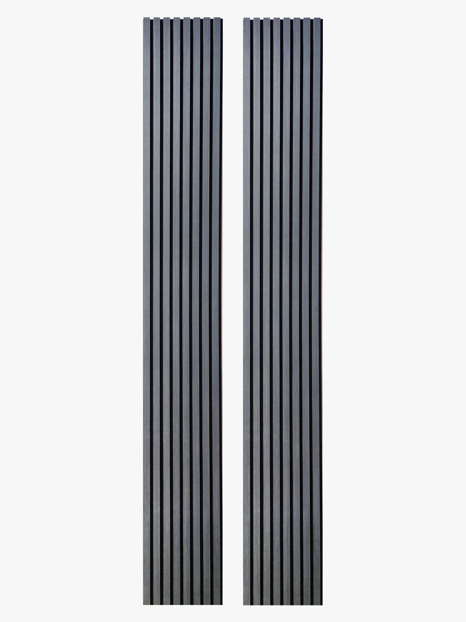 Photo 1 of ***FACTORY SEALED*** ***TRUCK/TRAILER PICKUP ONLY***Wood Wall SLATS/ 2PACK/ Wooden Wall Panel/Wood Panel for Wall/ 3D Wood Wall Panel/ 98"x12" Pack of 2 /Panel for Interior Wall Decor (Black)