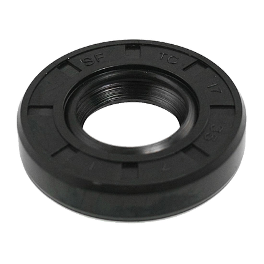 sourcing map 17mm x 35mm x 7mm Rubber Double Lip Polyurethane PU Oil Shaft Seal TC