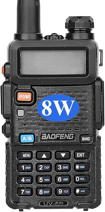 BaoFeng UV-5R 8W Dual Band Radio Kit 144-146 VHF 430-440 UHF LCD Backlit