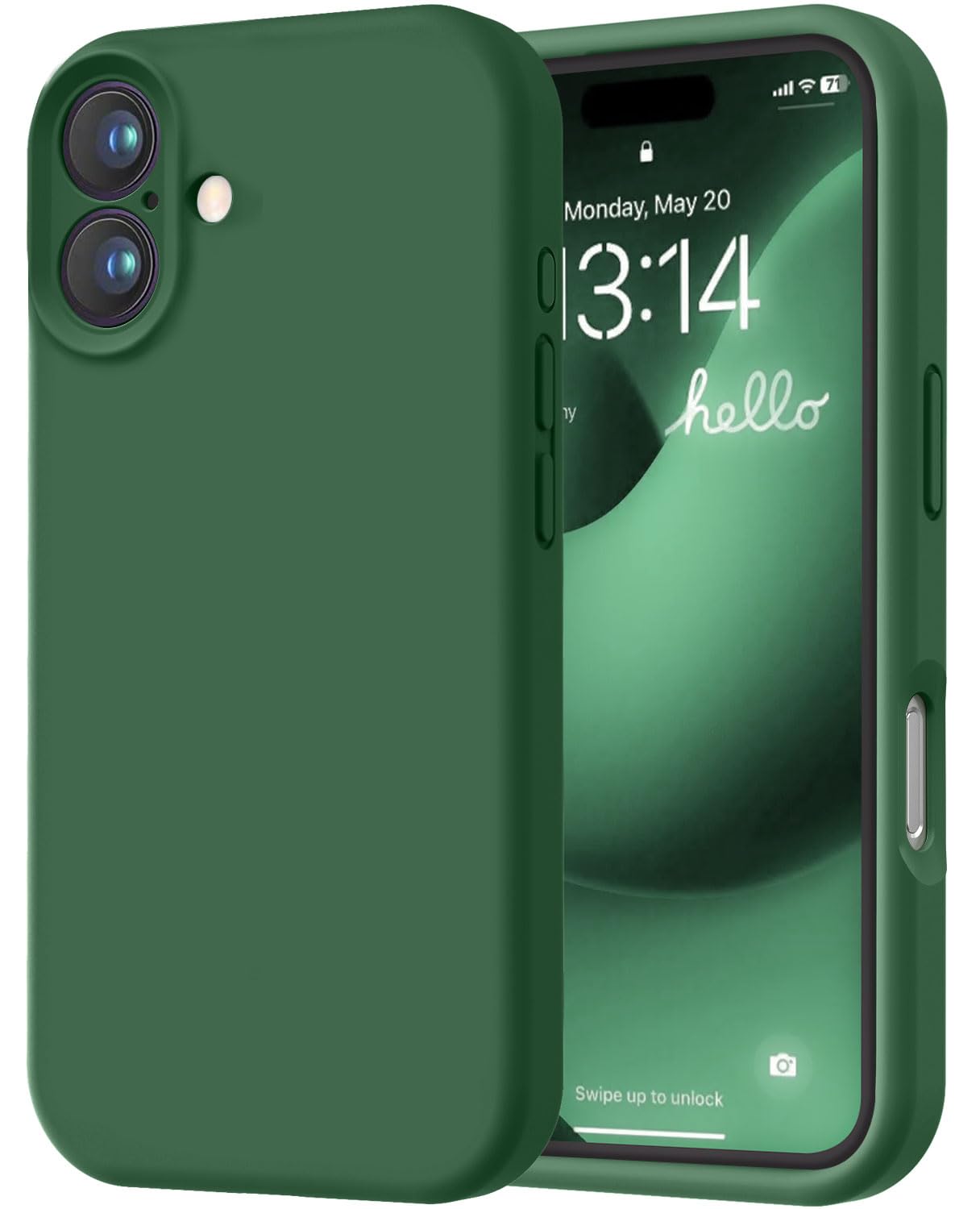 Photo 1 of *USED*
LOVE 3000 Designed for iPhone 16 Case, Premium Silicone with [Soft Anti-Scratch Microfiber Lining] Shockproof Protective Phone Case for Men Women Girls 6.1", Green