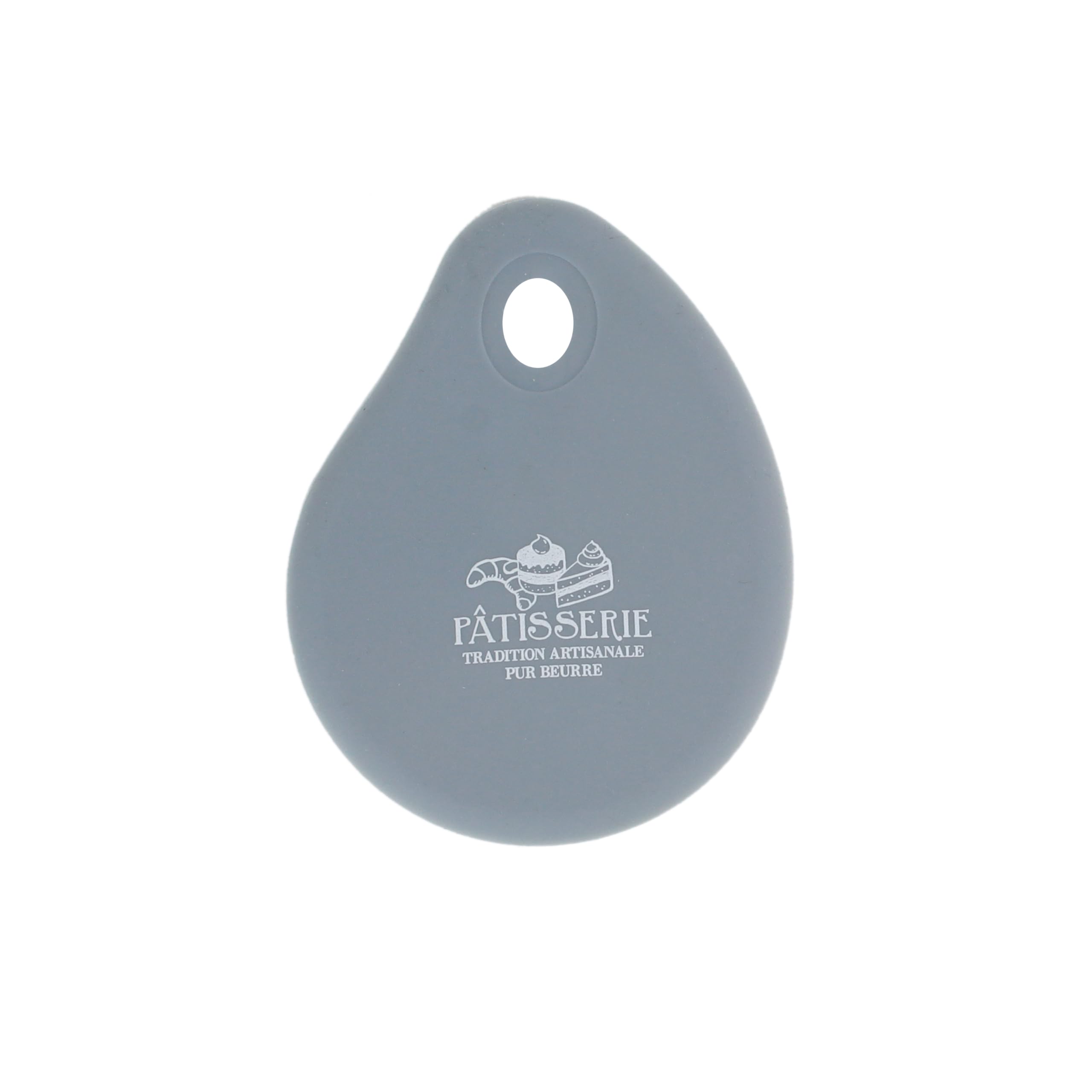 Lily cook Patissier Rascador para sartén Silicona 1pieza(s) - Espátula de Cocina (Rascador para sartén, Gris, Silicona, con Agujero en la empuñadura para Colgar, 100 mm, 127 mm)