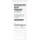 Neutrogena Hydro Boost Hydrating Grip Primer with Purified Hyaluronic Acid, Invisible Gel Face Primer Locks Makeup in Place, Extends Wear and Hydrates Dull Skin, Dewy Finish, 1.0 oz