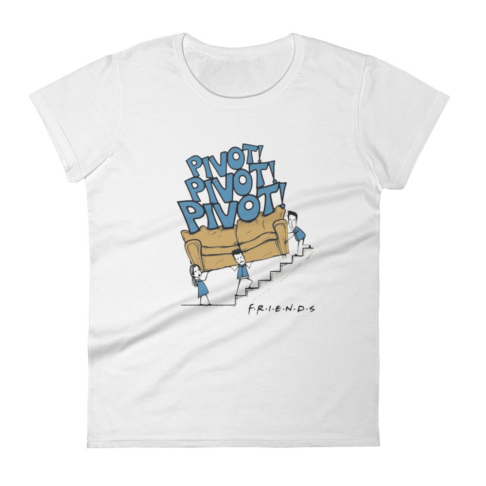 Theanimatedstore Friends Tv Show Pivot T Shirt Funny Graphic Quote Shirt 2797 | Jznovelty