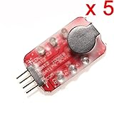 DAOKI 5 PCS Alarm Tester Buzzer 7.4V -11.1V RC Lipo
