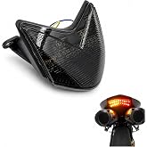 SKULL PIVOT Integrated LED Tail Light with Amber Turn Signals, ABS Housing, PC Lens, Fits 2005-2006 ZX-6R, ZX636, ZX-6RR, ZX600, Z750S and 2006-2007 ZX-10R, ZX1000