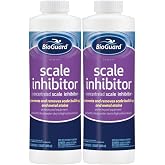 BioGuard Scale Inhibitor, 32 oz, 2 Pack | Concentrated Formula, Prevents and Removes Scale Build-Up and Metal Stains, Protects Pool Equipments