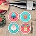 WATSONSHOP Ceramic Coasters with Gift Box for Drinks Absorbent -4 Pack Large 4.0