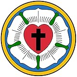 Luther rose theology sticker decal 4" x 4"