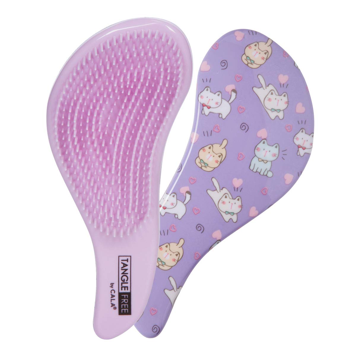 CalaTANGLE FREE HAIR BRUSH KITTEN PRINT