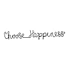 Cape Craftsmen Choose Happiness Cursive 3D Metal Wall Décor in Black Finish - 30"L x 1"D x 5"H