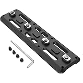 MAIRAN 5.51IN Arca Swiss Tripod Mount Plate, Mlok to Arca Dovetail Rail | Aluminum Quick-Release Tripod Mount Adapter for RRS Standards/Ball Head, for Hunting and Shooting, 4-Slot Interface
