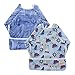 Ohbabyka Waterproof Baby Sleeves Bib,Bib with Sleeves&Pocket, 6-24 Months