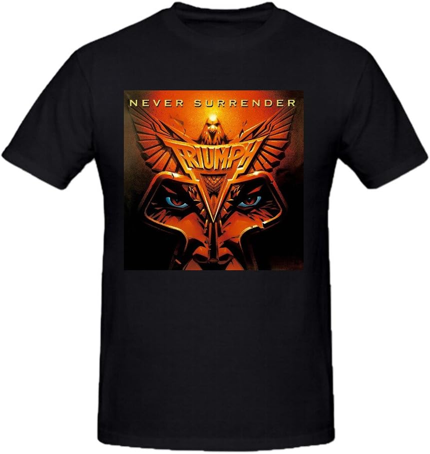 Triumph Never Surrender Printed Tee Shirts Men Ground Neck