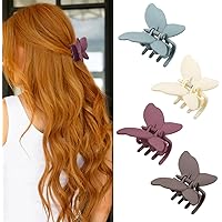 4 Pcs Butterfly Hair Clips for Women, Butterfly Claw Clips Hair Clips Hair Claw Clips for Thick Hair Cute Butterfly Hair Clip