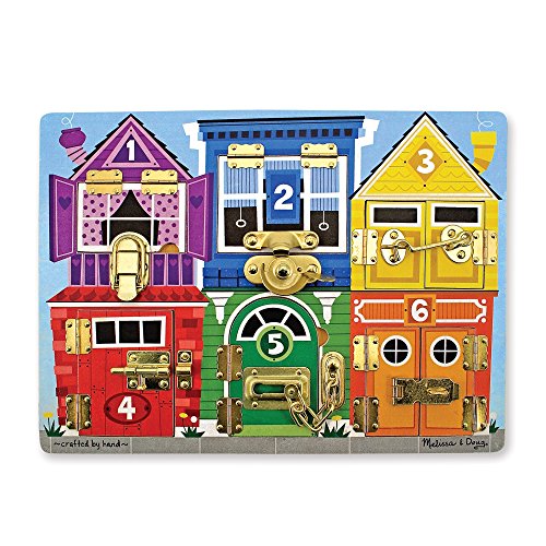 61hbgWgT61L - Melissa &amp; Doug Latches Wooden Activity Board