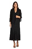 R&M Richards Women's Beaded Chiffon Jacket Dress