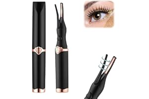 MINTIML Electric Eyelash Curler for Instant Glam,2025 Upgrade Heated Eyelash Curler for Women,Mini Electric Eye Lash Curler with 3 Heat Modes, Fast Heat up in 8s Finalize Eyelash Holder Tool (Black/1pcs)