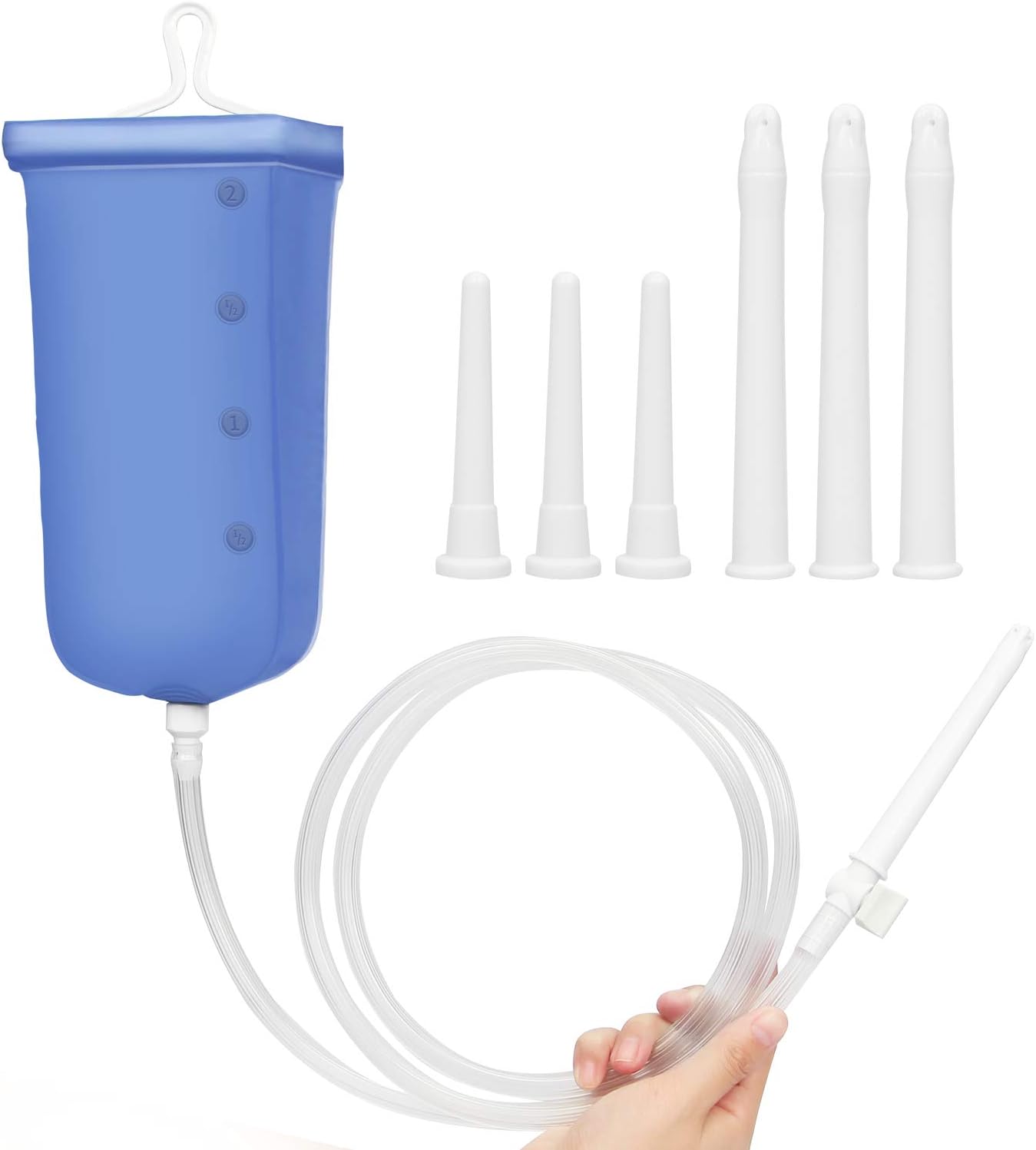 Amazon.de: Xocity Premium Einlauf Darmreinigung set(2000ML), Klistier Set mit 6 Austauschbare ...