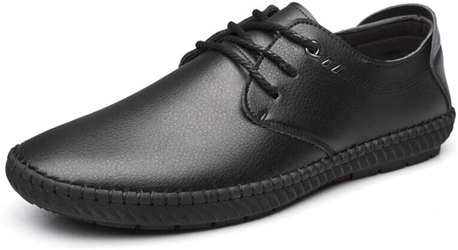 Mens Casual Shoes Handmade Split Leather Men