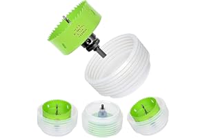 LIFEIDEAS 6.25in Hole Saw, 6-1/4 Hole Saw Hole Saw with Dust Bowl, Dust Bowl for Installing Recessed Lights,Drill Dust Bowl for Drywall,Ceiling Drilling Works, Hole Saw Accessories