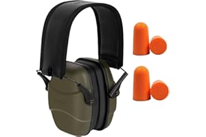 GUCHO 34dB Noise Reduction Safety Shooting Ear Muffs,Hearing Protection Earmuff,Ear Protection for Hunting Mowing Welding